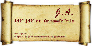 Jójárt Annamária névjegykártya